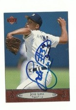 Jose Lima 1996 Upper Deck signed auto autographed card Detroit Tigers