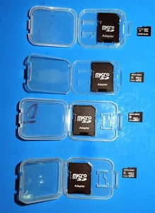 NEW TOTAL 4 MICROCENTER MICRO SD CARDS 3 32 GB=== 1 16 GB= CLASS 10+HOLDERS - Picture 1 of 3