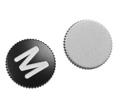 Genuine Leica M-System Soft Release Button 8mm Black with "M" logo #14018 - Image 1 of 2