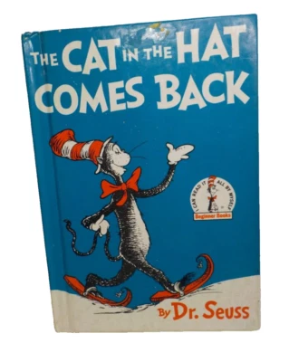 The Cat In The Hat Comes Back Dr Seuss Hardcover 1958 early printing no barcode - Image 1 of 4