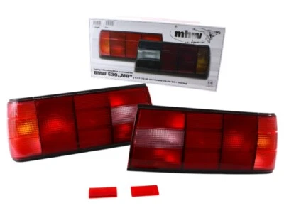 AMS AUTO GMBH 1-Satz MHW Rückleuchten Heckleuchten rot / rot für BMW 3er E30 FL ab 09/1989