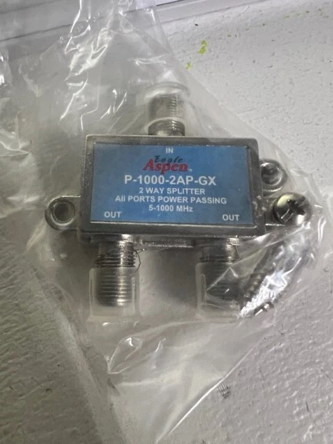 20 CAJA 2 VÍAS/PUERTO DIVISOR 5 MHZ - 1000 MHZ EAGLE ASPEN P-1000-2AP-GX Foto 1 de 1