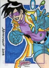 2014 Rittenhouse Dangerous Divas 2 Sketch Card - JUDD ABINUMAN - JUBILEE