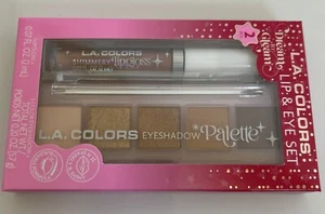 L.A. Colors Dream To Gleam Lip & Eye Set Lip Gloss & Eyeshadow Palette - Picture 1 of 3