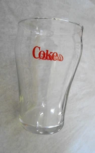 Vintage Coca Cola kleines Klarglas mit rotem Schriftzug 3 3/4" Top - Bild 1 von 5