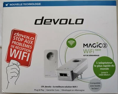 DEVOLO Magic 2 WiFi next Starter Kit Powerline Adapter 2400 Mbit/s Umverpackung