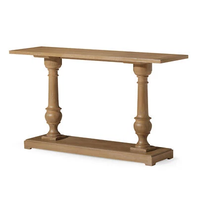 Maven Lane Arthur Traditional Wooden Console Table in Antiqued Natural Finish - Image 1 of 4