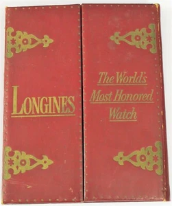 RARE ANTIQUE LONGINES WITTNAUER WATCHES RED VELVET SALESMAN DEALER DISPLAY ! - Picture 1 of 5