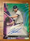 2021 Finest Ian Anderson #Faih Green Wave Auto Refractor 69/99 Rc Rookie Braves