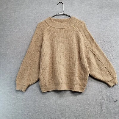 Lucky Brand Women Sweater Large Beige Wool Cashmere Knit Pullover - Image 1 of 4