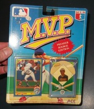 MLB M.V.P. JOHN OLERUD TORONTO BLUE JAYS ROOKIE CARD & COLLECTOR PIN ACE NOVELTY