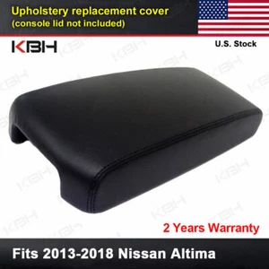 Cubierta de repuesto negra para consola de cuero Nissan Altima 2013-2018 negra - Imagen 1 de 8