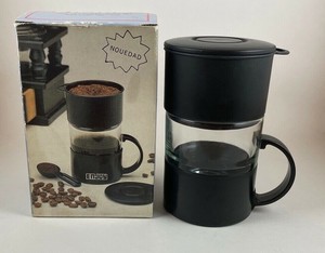Enjoy Nouedad Compact Drip Coffee Tea Maker and Mug Single Serve Home or Travel