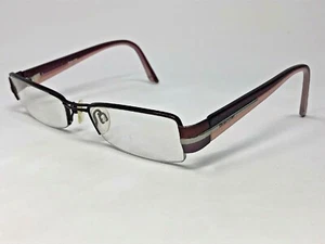 BRENDEL 901642 50 Eyeglasses Frame Half Rimless 50-18-135 Burgundy/Pink MG14 - Picture 1 of 9