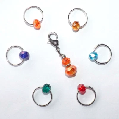 MARCADORES DE PUNTO DE TEJER HECHOS A MANO KJ4IYFCRAFTS Foto 1 de 4