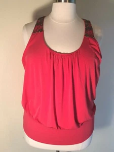 TORRID Women's Plus Size 2 Bittersweet Orange Studs Tank Top Spandex - Picture 1 of 8