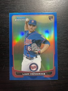 2012 (TWINS) Bowman Chrome Draft Blue Refractors #19 Liam Hendriks /250