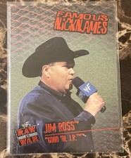 2001 Fleer WWF Famous Nicknames Jim Ross Trading Card #13 Good Ole JR WWE