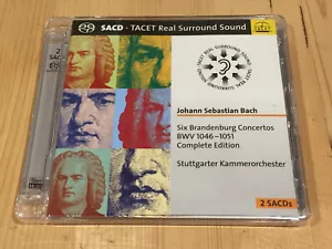 Bach Six Brandenburg Concertos HUDSON Audiophile TACET Double SACD NEW SEALED - Picture 1 of 2