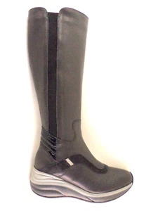 50% SALDI STIVALI PACIOTTI 4US DONNA IN PELLE COLORE ANTRACITE ART. ED20NA N°35 - Picture 1 of 2