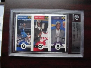 BGS 9 1996 Collector's Choice Mini Cards #M139 Kobe Bryant Rookie Garnett O'neal - Picture 1 of 1
