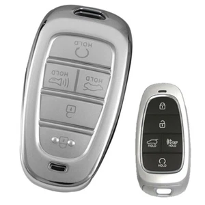TPU Coche Control Remoto Llavero Cubierta 5 Botones Para Hyundai Tucson Sonata Nexo IONIQ5 - Imagen 1 de 3