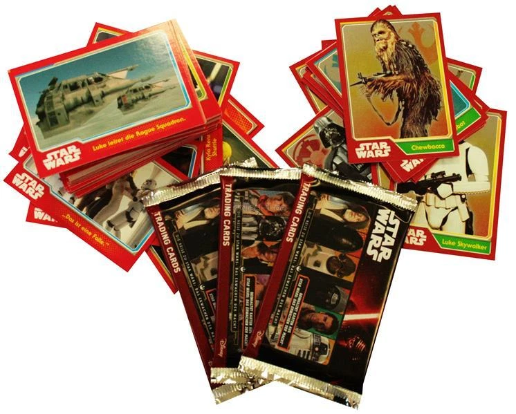 TOPPS - Journey to Star Wars-3 Booster + 15 Spiegelfolienkarten+100 Base Karten - Bild 1 von 1