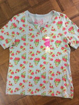 NUEVO CON ETIQUETAS ARIZONA JEANS Co. Camiseta Top Niñas Manga Corta Tejida Plus XXL 20 1/2 NUEVA Foto 1 de 3