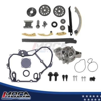 Kit de engrasador de engranajes de junta de cubierta de cadena de distribución bomba de agua para Chevrolet Cobalt Pontiac Foto 1 de 4