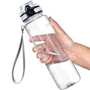 Water Bottles, 32oz Motivational Sports Water Bottle with 32 Ounces A-Clear - Picture 1 of 8