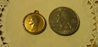 Vintage Religious antique sterling silver gold plate Medal -undefined metal #37