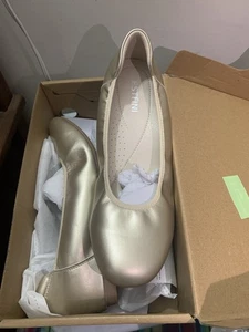 Ballet Raised Flats Liquid Metallic Pink Sz 9 US / 39.5 EU  NIB - Picture 1 of 8