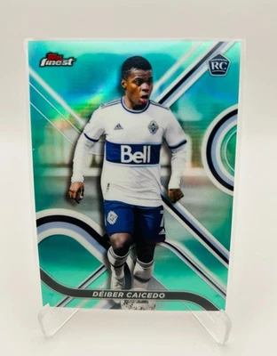 DEIBER CAICEDO /75 AQUA REFRACTOR 2022 Topps Finest MLS - VANCOUVER #45 (RC) - Image 1 of 2