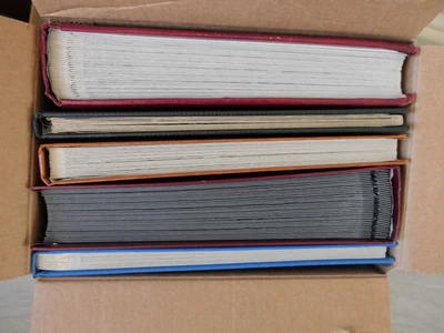 (LOT-VRAC 304) 5 albums A4 sans timbres occasion TBE  (photo dans le texte) - Photo 1/4