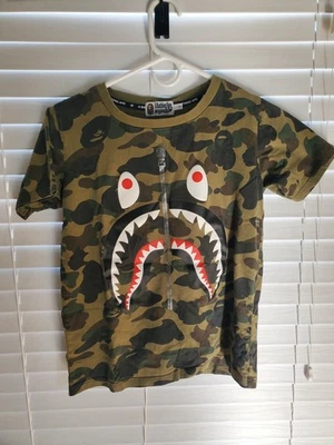 Bape Camo Shark Tiger WGM T-Shirt World Gone Mad Authentic - Size Small - Image 1 of 4