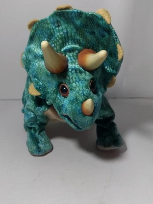 Animated Playskool  10" Triceratops Toy Dinosaur Moves Roars  Battery Operated - Image 1 of 4