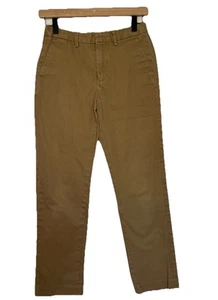 Crewcuts Bowery Slim Chino Pants Adjustable Waist Beige Tan Size 12 Flat Front - Picture 1 of 7