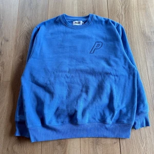 Palace Reverse P-3 Crew Neck Sweatshirt Blue XL - Picture 1 of 9