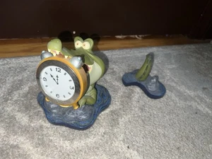 Disney Store Peter Pan Tick Tock Desk Clock Rare Villian Captain Hook Crocodile - Picture 1 of 12