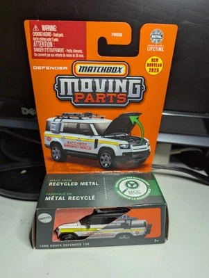 2025 Matchbox Moving Parts #24 Land Rover Defender 130 WHITE | EMERGENCY | USA!! - Image 1 of 3