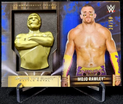 2019 WWE Topps Mojo Rawley Andre The Giant Commemorative Trophy Card /50 - Image 1 of 2