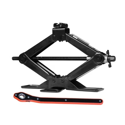 AST10202SB 1.5 Ton Wide Base Cross Car Scissor Jack with Ratchet Wrench - Image 1 of 4