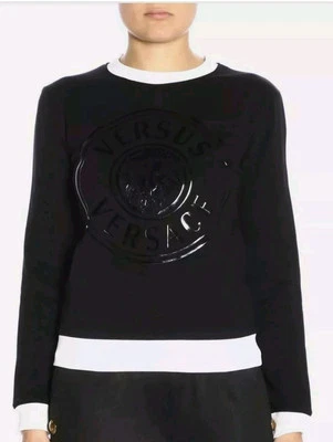 NWT Versus Versace Womens Logo Sweater slim fit S $595+ - Image 1 of 4