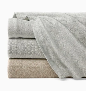 $716 Sferra Veroli Full/ Queen Blanket Cover Titanium - Picture 1 of 4