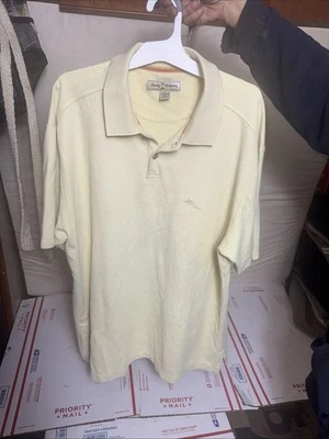 Camisa de golf XL amarilla estilo polo Tommy Bahama  Foto 1 de 4