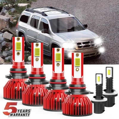 6x 9005+9006+880 LED Headlight Kit Bulbs For Isuzu Ascender 2003-2008 16000LM Foto 1 de 4