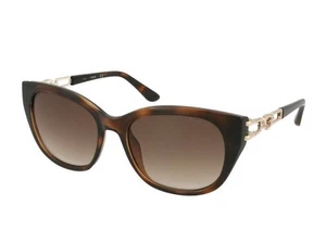 Gafas de sol Guess GU7562 52F para mujer marrón tortuga habana ojo de gato 55-18-140/nuevas - Imagen 1 de 1