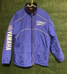 VTG Yamaha Factory Racing Jacket Blue,White Men’s Size XXL Zip Up Jacket. - Picture 1 of 11
