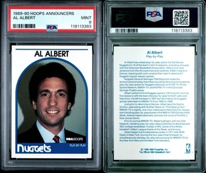 AL ALBERT 1989 HOOPS ANNOUNCERS SUPER RARE PROMO NUGGETS PSA 9 POP 2 - Picture 1 of 1