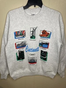 Vintage 90s Gopher Sport Gray Cincinnati Ohio Pullover Sweater Vintage Single - Bild 1 von 9